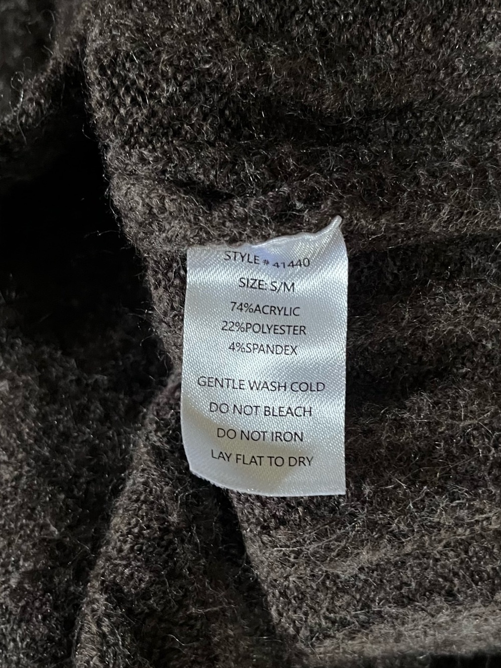 Neuflora Neutral Brown Ribbed Sweater - Picture 5 of 12